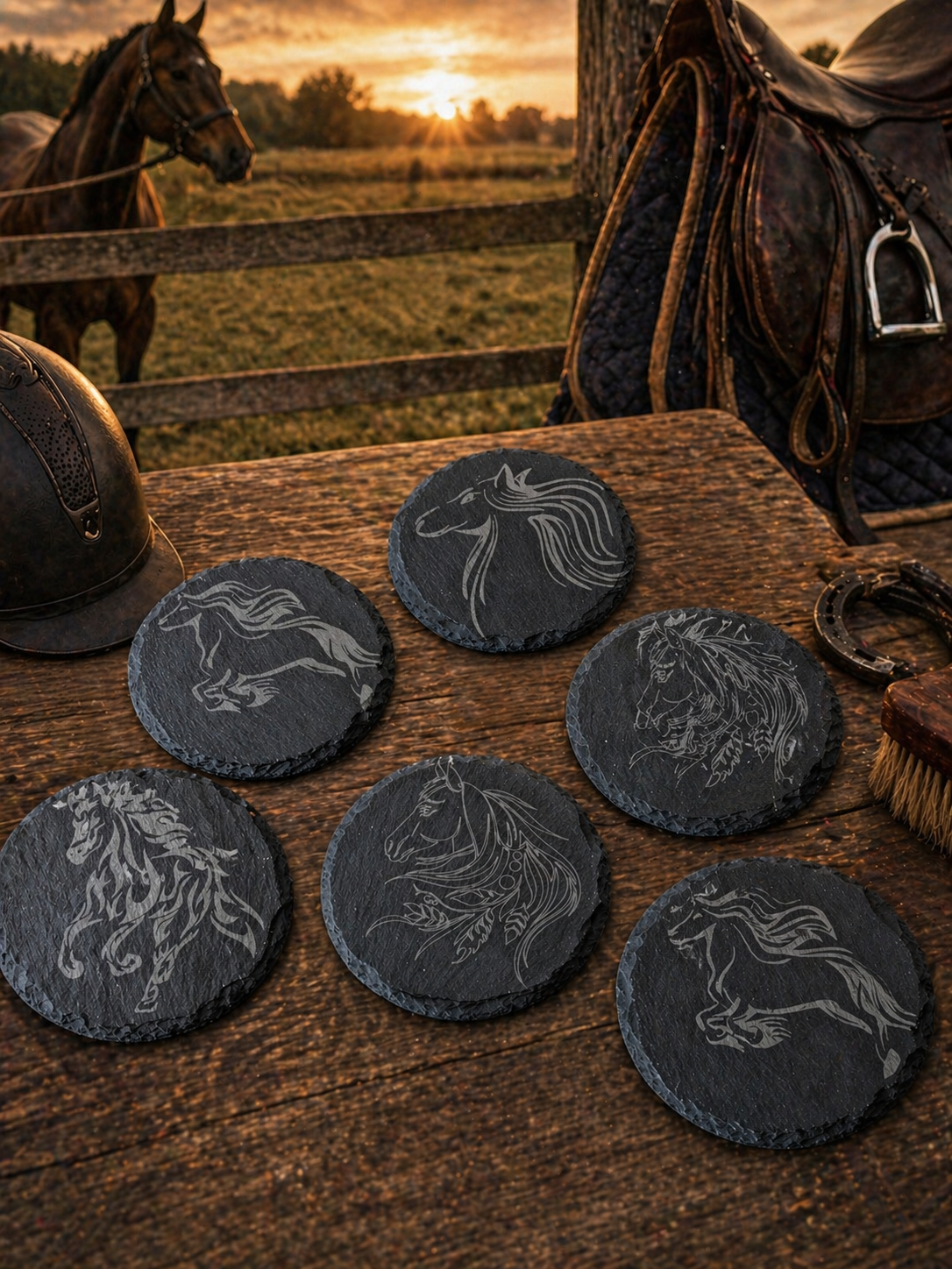 DESOUS D VERRE CHEVAUX