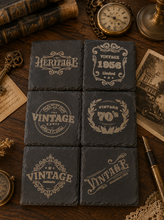 VERRE VINTAGE EN ARDOISE