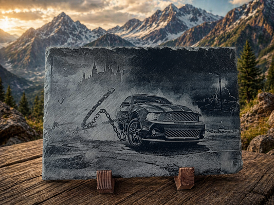 ardoise décorative Ford Mustang 30x20cm